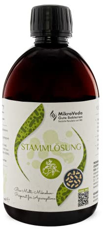Mikroveda Bio-Stammlösung - Effektive Mikroorganismen - 15 Stämme - Farming - Urlösung - Bodenaktivator und -hilfsstoff - Kompost - Teiche - Garten - Agrarwirtschaft - VEGAN (0,5l)