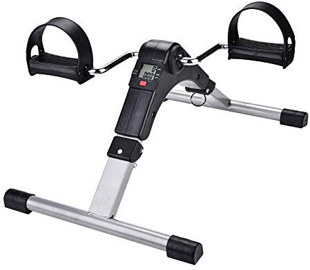 Wakects Mini-Heimtrainer, Faltbares Arm und Beintrainer Heimtrainer mit Pedal-Rehabilitation, verstellbar, für Sportarten und Beine 48 x 36 x 23.3cm