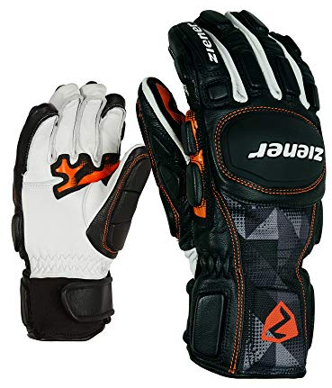 Ziener Kinder Ski-Handschuhe/Wintersport, Sportlich, Rennlauf, Primaloft, Gepolstert LEXO PR Junior Race, Black Print, 5,5, 801925