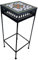 PrimoLiving Metall Blumenhocker/Beistelltisch Mosaik eckig schwarz Gr. L (P-928)