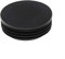 Rundstopfen 60 mm Schwarz | 1 Stück | Kunststoff Lamellenstopfen Abdeckkappe