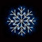 Ghega XMAS Gift 50 LED Snowflake Light Christmas Window Home Festive Decoration Light 40cm Cable Battery Operated Indoor Use Light Up Xmas New Year Party Fun (Cool White)