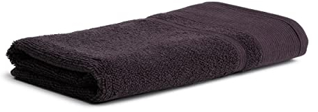 Möve Wellbeing Perlstruktur mit Biesen Saunatuch 80 x 200 cm, Handtuch - Made in Germany, 85% Bio-Baumwolle 15% Leinen, Graphite