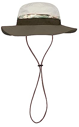 BUFF®| Kappe Explore Booney Männlich Weiblich Erwachsene Verstellbar, Komfortabel, UPF50 Schutz, Outdoor, Erkunden, Stretch, Abenteuer, S/M, Beige