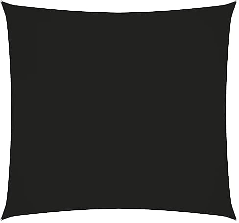 vidaXL Voile de Parasol Voile d'Ombrage Ecran Solaire de Jardin Store de Patio Terrasse Balcon Extérieur Tissu Oxford Carré 3x3 m Noir