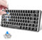 Hotswapple Gaming-Tastatur, 80% Mechanische Blaue Schalter Keyboard mit weiße LED-Hintergrundbeleuchtung, ABS-Tastenkappe, USB-Typ-C Verkabelt, 82 Tasten Anti-Ghosting, für PC, Laptop, Mac-Schwarz