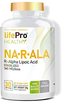 Life Pro Essentials NA-R-ALA 60 Caps.| Proteccion Antioxidante | Con vitaminas C y E