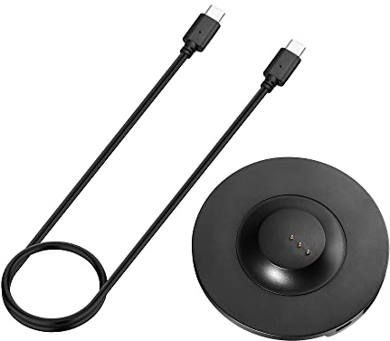 kwmobile Ladeschale kompatibel mit Bose Portable Home Speaker - Ladestation mit USB C Ladekabel - Ladegerät tragbar - Schwarz
