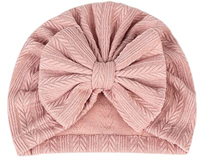 Katutude Baby Mütze, Baby Turban Hüte, Baumwolle Elastische Cap, Atmungsaktive Weiche Schleife Turban Mützen Beanie Caps Kappen Headwraps Headwraps für Neugeborene Mädchen