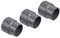 PATIKIL PVC Réducteur Tuyau Raccord 75x63mm, 3 Paquet Droit Couplage Adaptateur Connecteur, Gris