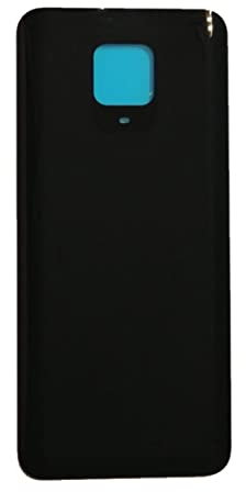 Copri Batteria con biadesivo compatibile per XIAOMI REDMI NOTE 9 PRO/NOTE 9S M2003J6B2G Ricambio Vetro Posteriore Back Cover Retro Scocca + adesivo nero