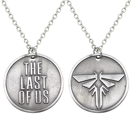 Gionatan Shop The Last Of Us Firefly Halskette Medaillon Metall Punk Trap Film Games Series Anhänger Männer Frauen Last Survivors Firefly Silber Farbe