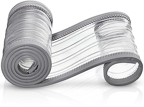 Mixweer Solapas de repuesto para puerta de perro, tiras de plástico magnético de vinilo para puerta de perro o gato, 8 x 59 pulgadas, solapa transparente para puerta de perro gruesa o perrera