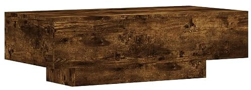 vidaXL Couchtisch, Sofatisch für Wohnzimmer, Wohnzimmertisch mit großzügiger Tischplatte, Beistelltisch Kaffeetisch Wohnzimmermöbel, Räuchereiche Holzwerkstoff