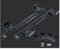 ElicNa schwerlastauszug 1200mm Teleskopschienen for Tastaturauszug Schubladenauszüge Hängend Kugelauszug Schubladenschienen Höhenverstellbare (Color : Schwarz, Size : 360mm/14inch)