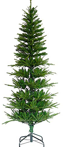 BONOOL 4 Fuß Tannenstift-Weihnachtsbaum, schlanke, dekorierte Bäume mit Metallständer, Fichtenscharnier-Weihnachtsbaum, einfache Montage. Das Neue