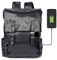 Aliwoman® - Zaino pelle - Porta PC con Porta USB - Elegante e Funzionale - Disponibile in Nero, Marrone e Marrone Vintage – Zaino Ryanair- Mod.Urban (Nero)