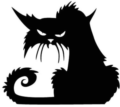 Amosfun Fensteraufkleber, Katze, Halloween, Vinyl, PVC, abnehmbar, 16,54 x 14,57 x 0,04 Zoll, Heimdekoration, wiederverwendbar, für Wohnzimmer, Schlafzimmer, Fenster und Wand