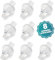 HOMYBABY® 8 Silikonadapter für Nasenspülung mit Spritze für Babys - Universeller Ersatzkopf für Standard-Nasenspritzen - Ab 4 Monaten - Sterilisierbare Nasenspülspitze (8 Stück) (8)
