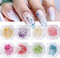 Nayyana 8 Boxen getrocknete Blumen für Nägel, Nail Art Aufkleber trockene Blumen Kit getrocknete Blumen Zubehör Set, DIY Mini-Mix-Blütenblätter, Nagelaufkleber, Trockenblumen