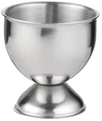Ailan Fabriqué avec des coquetiers à la Coque en Acier Inoxydable, Porte-œufs en Acier Inoxydable Durable et Pratique, coquetiers en Acier Inoxydable, Argent, Un