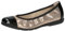 CAPRICE Damen Ballerinas aus Leder mit Lack, Mehrfarbig (Taupe Rep Comb), 37 EU