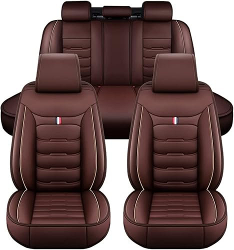 VALKEM Auto Sitzbezüge Set für Opel Astra J Astra K Astra H Astra G Astra-H Sri Astra J Sports Tourer, 5 Sitzer PU Leder Sitzbezügesets Allwetter Wasserdicht Atmungsaktiv Verschleißfest, Auto Zubehör