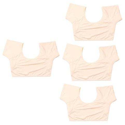 Beatifufu 4 Stück Schweißpads Unter Den Achseln Damen Sommerblusen Atmungsaktiv Wachen Teenager ädchen Unterwäsche Schweißunterlage Für Hochzeitsmütze Sportlicher Bh Beschützer Milchseide