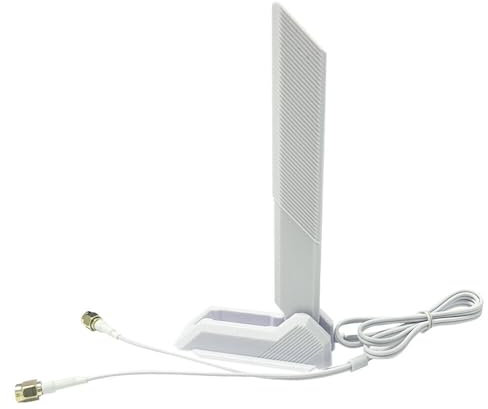 JINTA Flachkabel Flex Antenne WIFI für ASUS Z690-A Z690-F Z690-G Gaming X570-PRO Gaming Z690-Plus ProArt Z690-CREATOR X570-PRO WIFI II Gaming X570 PRO 14008-02650600 WiFi Antenne Cable Wire WEISS