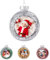 Personalisierte Foto-Weihnachtskugel-Ornamente, 2024 Individuelles Foto-Christbaumschmuck, Personalisierter Bild-Weihnachtskugel-Deko-Anhänger, Mama, Papa, Familie und Freunde