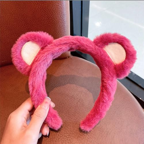 QOMJUFA Bandeau oreilles d'ours, oreille, serre tete cerf, serre tete oreille de chat, serre tete Rose