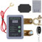 GAOUTO Disjoncteur de batterie télécommandé sans fil 12 V 240 A avec télécommande Kill Switch, interrupteur de coupure de batterie avec voltmètre pour voiture, tracteur, moto, RV, ATV, bateau
