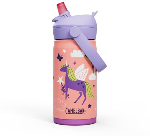 CAMELBAK - Thrive Flip Straw Kids Bottle, Insulated Stainless Steel, Bottle, Magic Uniforms, 350 ml