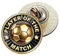 TROPHIESPLUSMEDALS Badge à épingle de 25 mm avec finition brillante Motif médaille de football de qualité supérieure 25 mm