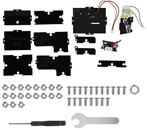 KENANLAN Useless Box DIY Kit,Useless Hrlorkc Useless Box,Lustiges DIY Nutzloses Box Spielzeug Set,Lustiges Spielzeug Einzigartige Useless Box DIY Parts Kit Automatische Box Leave Alone