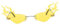 BESPORTBLE Flamme-party-brille Mit Feuerflamme Flamme Gläser Requisiten Partybrille Fotorequisite Frau Lustig Geformt Halloween Sonnenbrillen-gastgeschenke Yellow