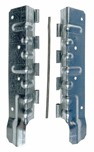 8 FMG Scharniere für 2 Aufsetzrahmen | verzinkt | für Hochbeet oder Paletten | Aufsatzrahmen (8 Stück)