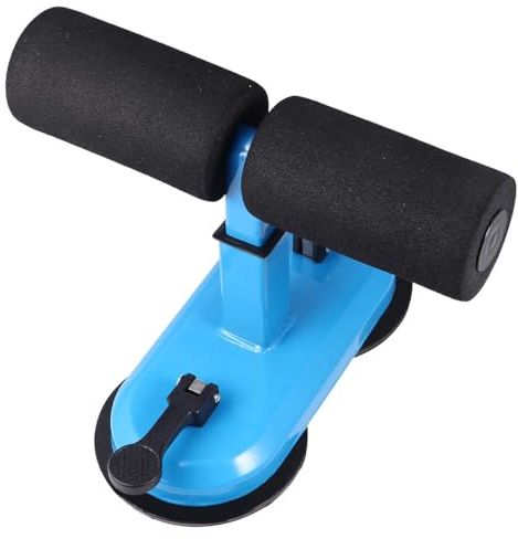 WHAMVOX Abdominal Machine Crunches Aid with Suction Base, Blue Abs Trainer for Home Fitness, Waist Fat Reduction and Core Strengthening Equipment for Men and Women