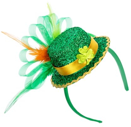 TOYANDONA St Patrick's Day Haarband mit Kleeblattmotiv Kopfschmuck für Damen Party-accessoire zum Fest Stirnband für Mottopartys und Feiertage