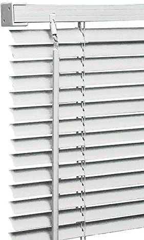 PVC Venetian Blinds 120 cm (larghezza) x 210 cm (lunghezza) bianco