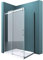 Mai & Mai Eckdusche 70x115 cm Duschkabine Sicherheitsglas 8mm ESG beidseitige NANO-Beschichtung Schiebetür Dusche R-17