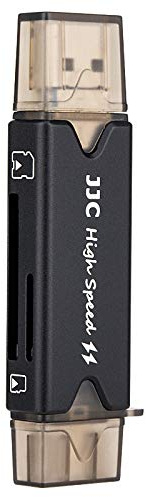 USB 3.0 SD-Kartenleser für SDXC, SDHC, SD, MMC, RS-MMC, Micro SD SDXC SDHC, UHS-I, TF Digitalkamera, Handys, Speicherkartenleser für PC, Laptop, Smartphones mit Linux OTG-Funktion – Schwarz