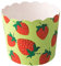 Demmler Eis- und Muffin Becher - Pappbecher - Motiv: Erdbeere - aus stabilen Ofenkartons aufgestellt - perfekt für das Servieren von Eiscreme - 12 Stück - Ø 5,6cm - Made in Germany
