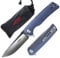 Firebird GANZO FH91-GB Couteau Pliant de Poche Lame en Acier D2 G10 Poignée Antidérapante avec Clip Camping Pêche Chasse EDC Couteau (Gris)