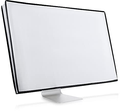 kwmobile Schutzhülle kompatibel mit 24-26 Monitor - Hülle PC Bildschirm - Computer Cover Case - Weiß