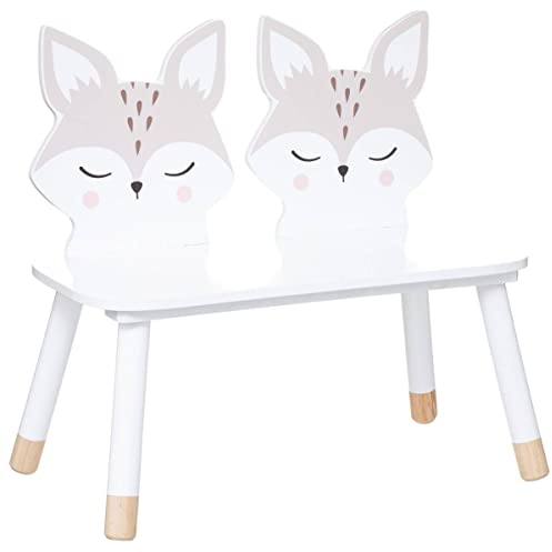 Atmosphera - Kinderbank Fuchs - Holz - Mehrfarbig