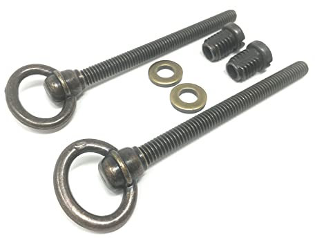 Metal Magery Antique Brass Swivel Mirror Screws Cheval Mirror Swing Mounting Bolts Hardware Pack of 2