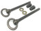 Metal Magery Antique Brass Swivel Mirror Screws Cheval Mirror Swing Mounting Bolts Hardware Pack of 2