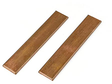GEBAUM Placa de Cobre Metal 105 x 20 x 3mm, Buena Conductividad Eléctrica, Fácil de Mecanizar, Plana, Adecuado para Guía de Bus, Conmutador