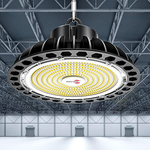 Hallenbeleuchtung LED Hallenstrahler 200W 28000LM UFO Lampe Hallen Strahler Groß Werkstattleuchte IP65 Industriestrahler Wasserdicht Hallenleuchte 5500K Kaltweiß Werkstattlampe Werkstatt Beleuchtung